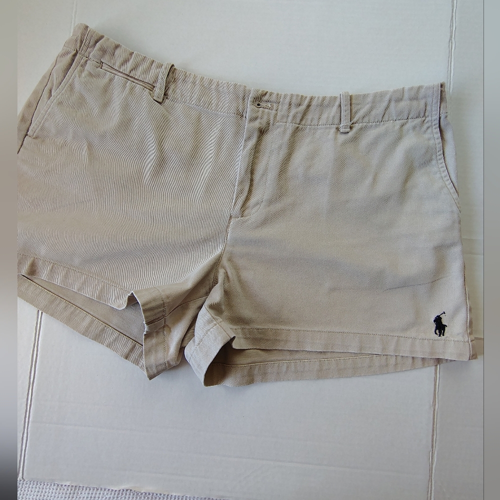 Polo by Ralph Lauren Tan Women’s Jean-Style Shorts Size 14